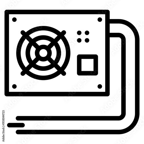 Power supply icon vector illustration.