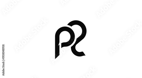 Black letter P logo symbol.