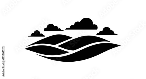 Photography Rolling Hills and Cloudy Sky.