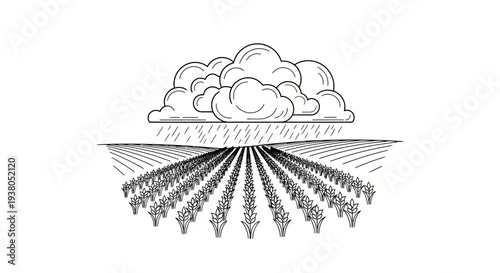 Clouds and people illustration design.