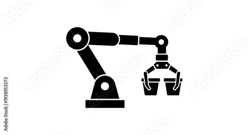 Industrial robotic arm machine technology.