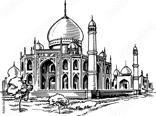 vector illustration of mosque