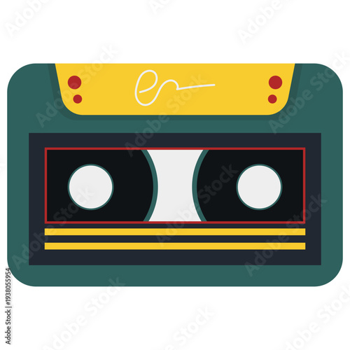 Retro Cassette Tape Icon