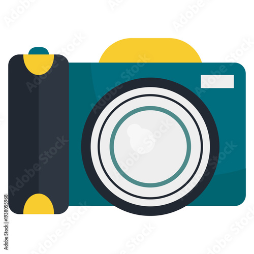 Flat Camera Icon Vector