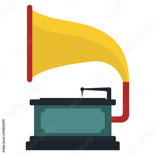 Vintage Gramophone Icon