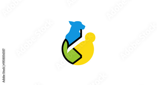 Colorful puzzle piece logo symbol.