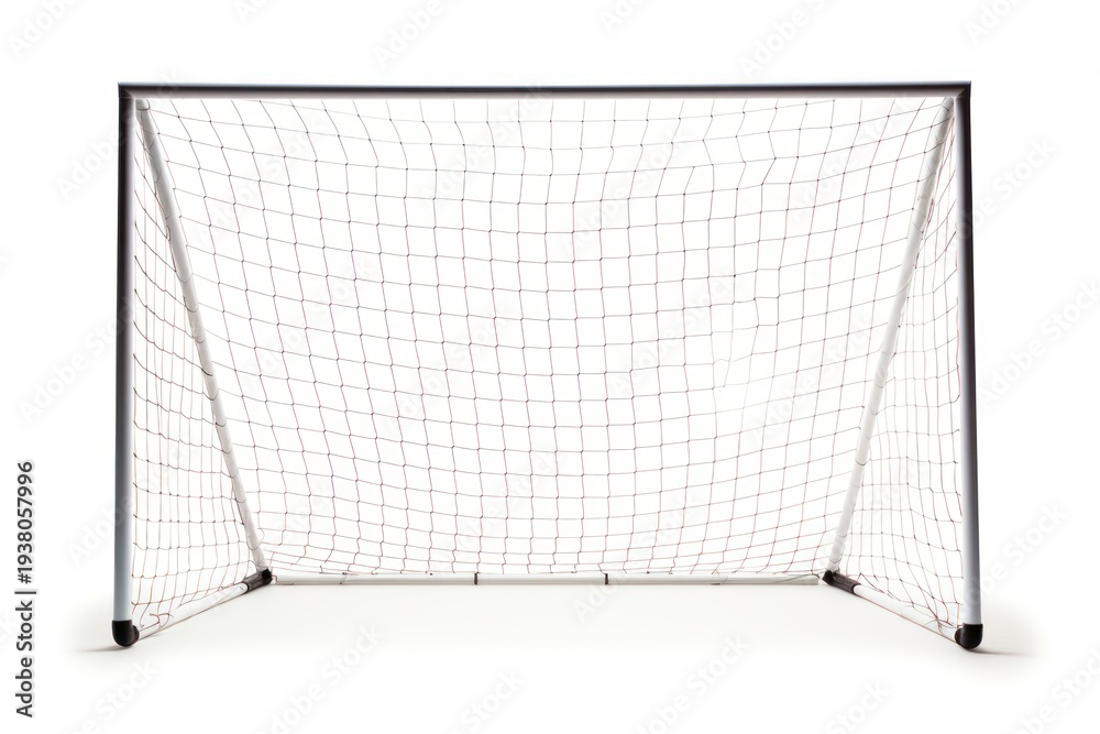 Obraz premium Empty soccer goal net frame
