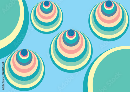 Seamless colorful circle pattern abstract background vector illustration for wallpaper textile and decorative design