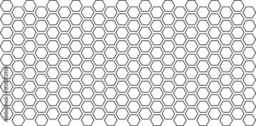 Seamless hexagonal geometric pattern background vector illustration flat design