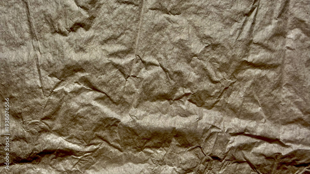 Fototapeta premium crumpled aluminum foil abstract metallic texture closeup wrinkled shiny silver surface dramatic reflections