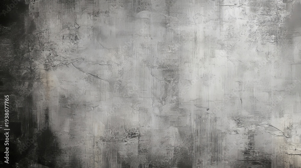 Obraz premium Distressed Concrete Surface with Scratch Marks, Grunge Texture on Old Wall for Creative Designs
