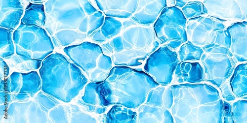 Tranquil Liquid Abstract with Shimmering Reflections on a Seamless Aquatic Surface at Dusk