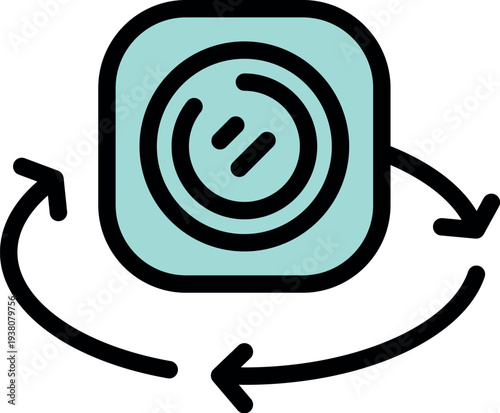 Rotating screen feature enabling landscape and portrait mode on a smartphone, enhancing user experience for various applications