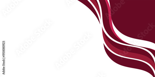 Tyrian Purple, Burgundy, Jazzberry Jam and white abstract wavy background vector isolated illustration design for banners and posters. vector eps10 illustration