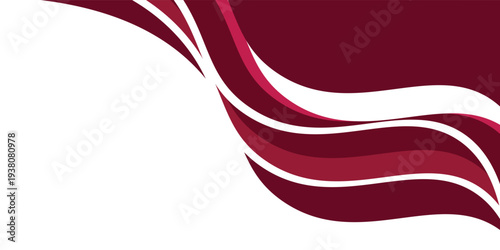 Tyrian Purple, Burgundy, Jazzberry Jam and white abstract wavy background vector isolated illustration design for banners and posters. vector eps10 illustration