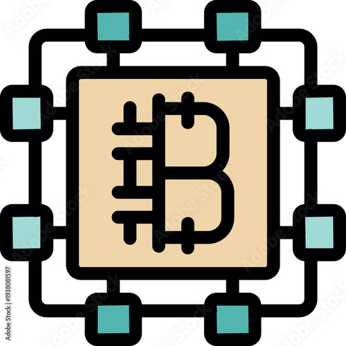 Electronic chip processing cryptocurrency transactions on blockchain network