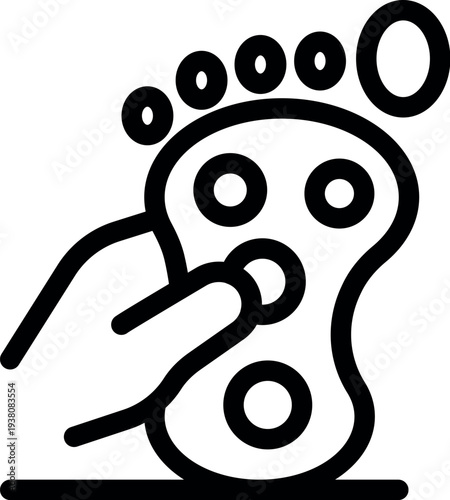 Acupressure foot massage promoting relaxation and wellness through traditional chinese medicine techniques