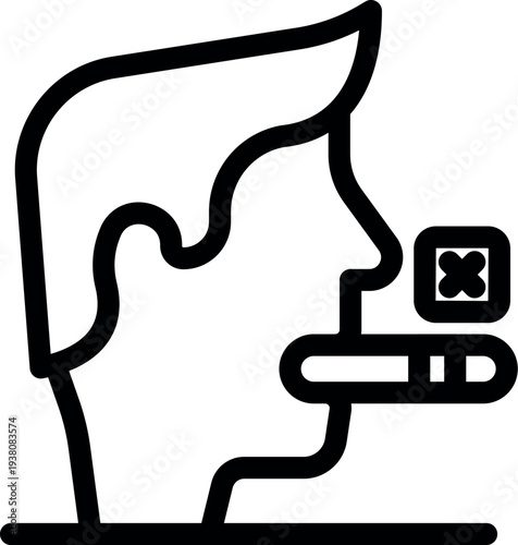 Profile of a man taking a saliva test for covid 19 using a rapid antigen detection kit