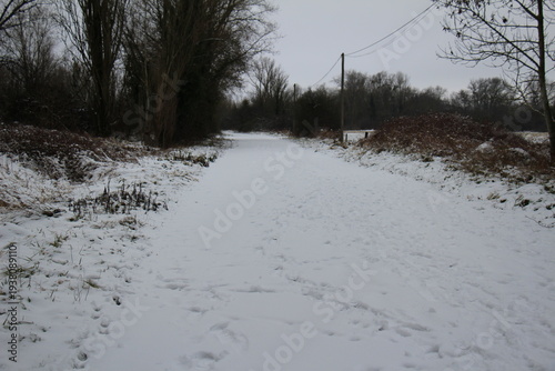 Countryside under the snow