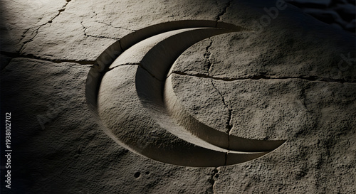 moon sketch on the wall