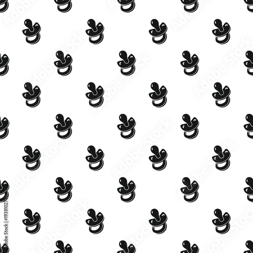 Pacifier icons arranged in a repeating pattern against a white background