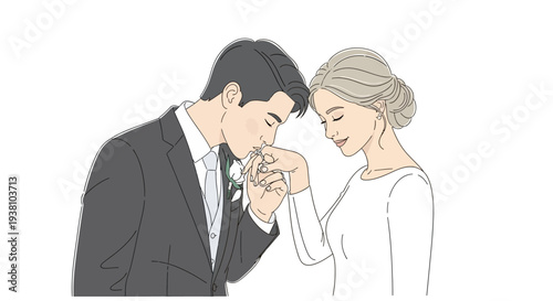 Bride and Groom Sharing a Moment.