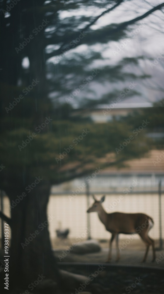 Obraz premium Deer wildlife outdoors animal.