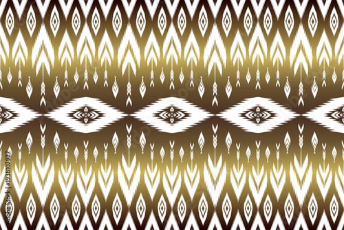 Wallpaper Mural THAI FABRIC GOLDEN FLOWER SEAMLESS PATTERN Torontodigital.ca