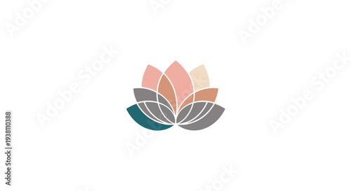 Blooming Lotus Flower Design, Peaceful Symbol of Beauty and Serenity