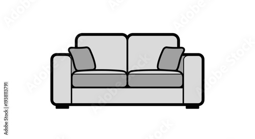 Comfortable Modern Sofa for Relaxing Living Room Interior Design