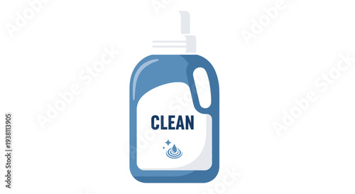 Cleaning Solution in Plastic Container with Dispenser Pump