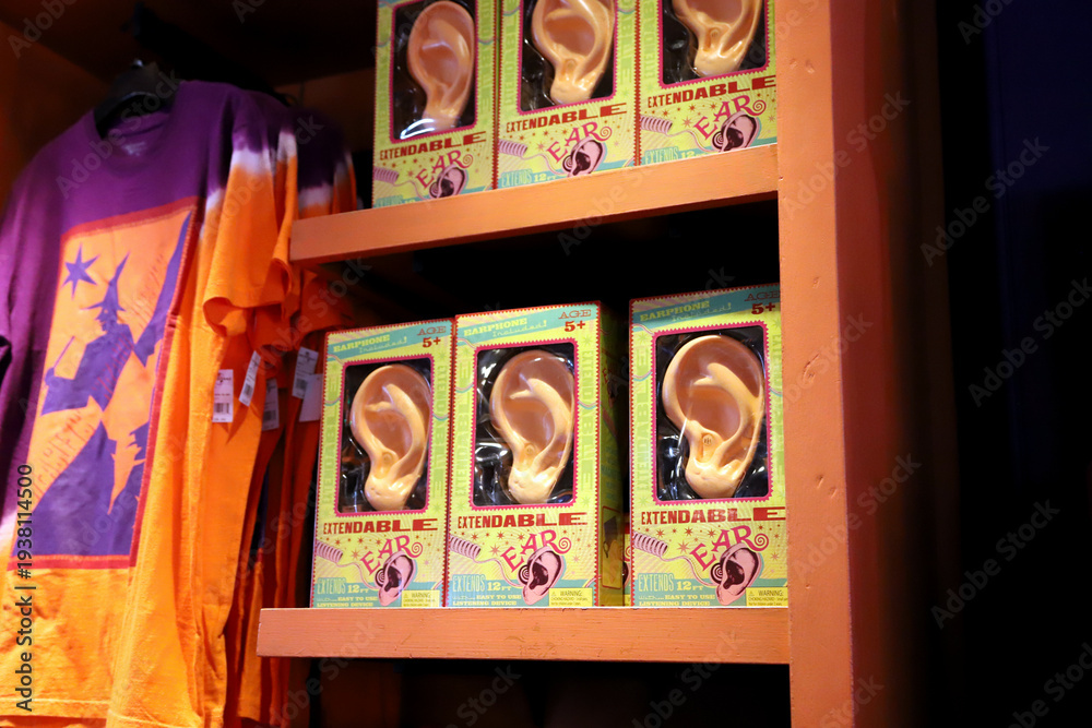 Naklejka premium Extendable ears for sale at Weasleys Wizard Wheezes in store
