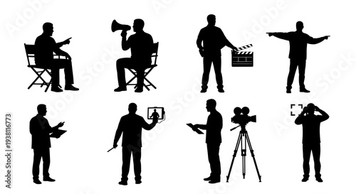 Film Director Silhouettes - Cinema Production and Movie Making