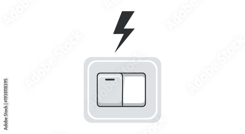 Electrical with Lightning Bolt Symbol - Hazard Warning