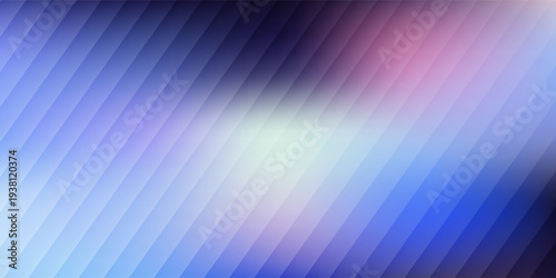 Abstract vertical reeded glass texture, soft purple pink gradient with frozen refraction. Ribbed pattern background, vector illustration