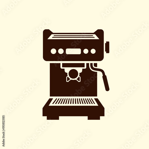 Espresso Machine Illustration Design Element.