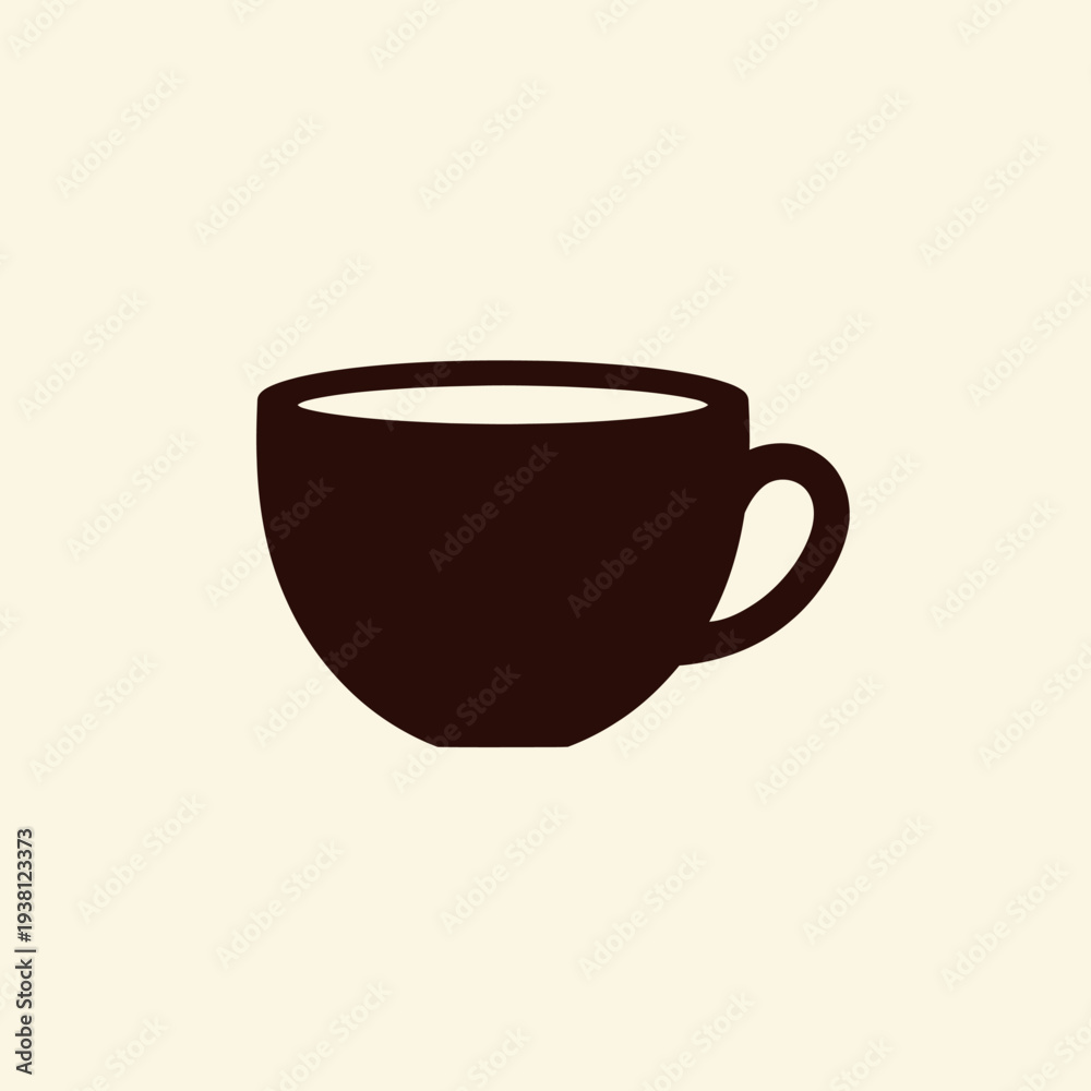 Obraz premium Simple Coffee Cup Illustration Design Element 1.