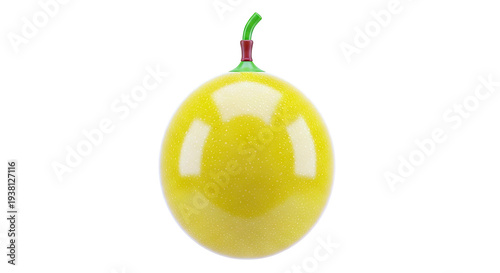 Yellow Passion Fruit with Green Stem