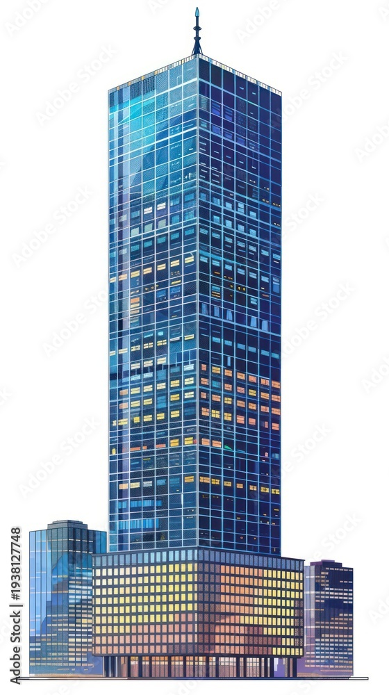 Obraz premium Architecture tower skyscraper building.