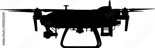 Quadcopter drone hovering for aerial surveillance