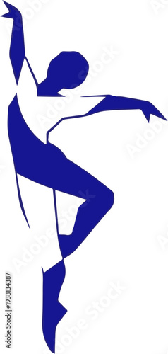 Dynamic artistic silhouette representing the grace and energy of a dancer in motion, capturing the universal spirit of performing arts and rhythmic expression
