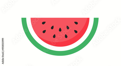 Sliced Watermelon Piece, Fresh Summer Fruit, Healthy Dessert