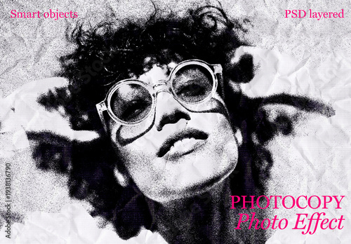 Photocopy Texture Photo Effect