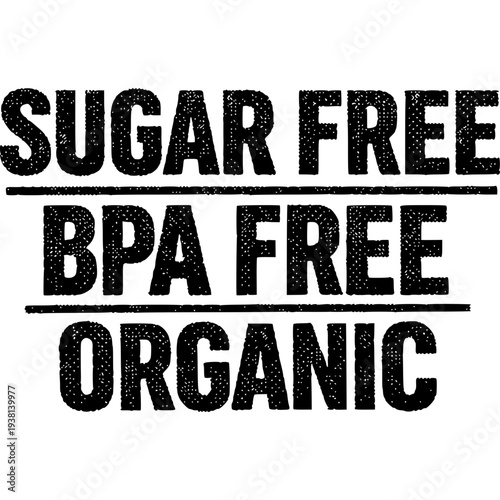 Healthy Food Label: A minimalist image highlighting three key characteristics of healthy food.