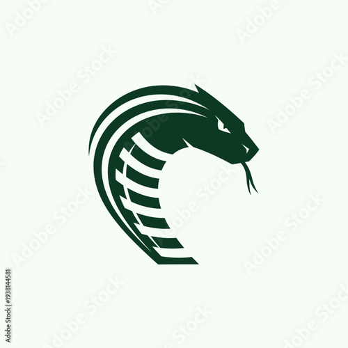 Snake Logo Design Element Illustration.