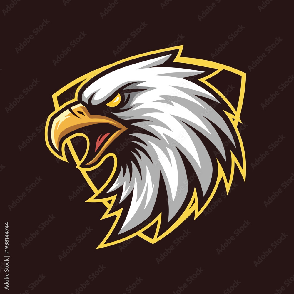 Fototapeta premium Eagle Head Logo Illustration Design.