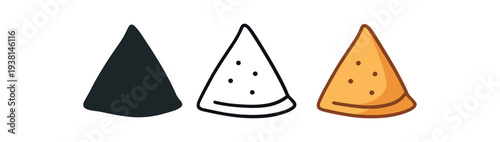 international food Indian samosa triangle snack