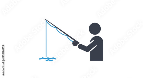 Man Holding Fishing Rod.