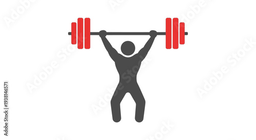 Man Lifting Heavy Weights.