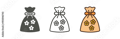 self care scented sachet bag with tiny flowers